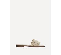 Linzi Women's Fernanda Gold Embellished Slip On Sandals | Size: 6-Standard Fit Linzi Gold 6-Standard Fit