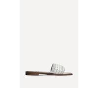 Linzi Women's Fernanda Silver Slip On Sandals | Size: 8-Standard Fit Linzi Silver 8-Standard Fit