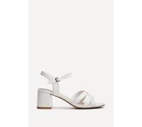 Linzi Women's Flair White Crossover Heeled Sandals | Size: 6-Standard Fit Linzi White 6-Standard Fit