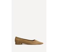 Linzi Women's Focus Camel Faux Suede Pointed Toe Ballet Flats | Size: 7-Standard Fit Linzi Camel 7-Standard Fit