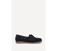 Linzi Women's Frame Navy Faux Suede Boat Shoes | Size: 7-Standard Fit Linzi Navy 7-Standard Fit