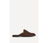 Linzi Women's Intro Brown Suede Leather Slip On Mules | Size: 6-Standard Fit Linzi Brown 6-Standard Fit