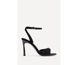 Linzi Women's Jazz Black Faux Suede Stiletto High Heels | Size: 6/Standard Fit