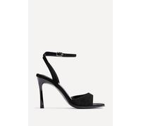 Linzi Women's Jazz Black Faux Suede Stiletto High Heels | Size: 7/Standard Fit