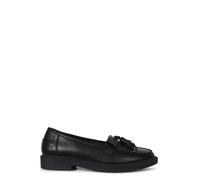 Linzi Women's Kamille Black Faux Leather Classic Slip On Loafer | Size: 5-Standard Fit Linzi Black 5-Standard Fit