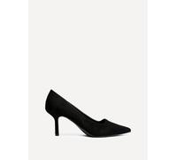 Linzi Women's Kat Black Faux Suede Court Heels | Size: 5/Standard Fit