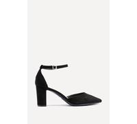 Linzi Women's Leona Black Faux Suede Court Heels | Size: 7/Standard Fit