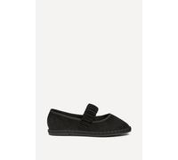 Linzi Women's Lorella Black Faux Suede Mary Jane Pumps Shoe | Size: 6/Standard Fit