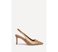 Linzi Women's Lowrie Camel Faux Leather Court Heels | Size: 5-Standard Fit Linzi Camel 5-Standard Fit