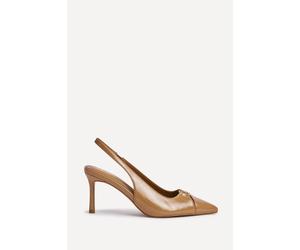 Linzi Women's Lowrie Camel Faux Leather Court Heels | Size: 5-Standard Fit Linzi Camel 5-Standard Fit