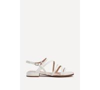 Linzi Women's Lucie White Mini Block Heel Strappy Sandals | Size: 6-Standard Fit Linzi White 6-Standard Fit