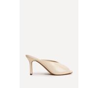 Linzi Women's Marseille Ivory Peep Toe Mule Heels | Size: 4-Standard Fit Linzi Ivory 4-Standard Fit