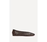 Linzi Women's Melina Brown Handwoven Ballet Flats | Size: 7-Standard Fit Linzi Brown 7-Standard Fit
