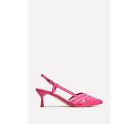 Linzi Women's Milan Fuchsia Scuba Mesh Slingback Court Heel | Size: 7-Standard Fit Linzi Fuchsia 7-Standard Fit