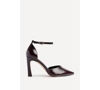 Linzi Women's Moira Brown Faux Leather V Cut Court Heelsv | Size: 6/Standard Fit