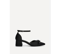 Linzi Women's Orla Black Scuba Low Block Court Heel | Size: 7-Standard Fit Linzi Black 7-Standard Fit