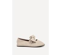 Linzi Women's Pout Beige Faux Suede Pumps Flat | Size: 3/Standard Fit