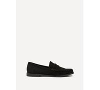 Linzi Women's Precise Black Faux Suede Classic Loafer | Size: 7/Standard Fit