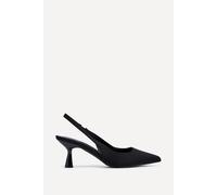 Linzi Women's Presley Black Lycra Court Heels | Size: 4-Standard Fit Linzi Black 4-Standard Fit