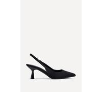 Linzi Women's Presley Black Lycra Court Heels | Size: 5/Standard Fit
