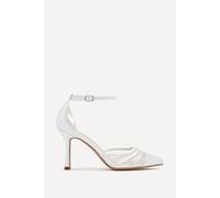Linzi Women's Rosalind Bridal Ivory Satin Mesh Court Heels | Size: 7-Standard Fit Linzi Ivory 7-Standard Fit