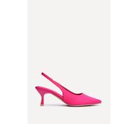 Linzi Women's Tavia Fuchsia Scuba Slingback Court Heels | Size: 5/Standard Fit