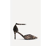 Linzi Women's Thea Leopard Print Stiletto Court Heels in Yellow | Size: 7-Standard Fit Linzi Yellow 7-Standard Fit