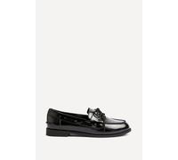 Linzi Women's Vanish Black Patent Slip On Loafer | Size: 4-Standard Fit Linzi Black 4-Standard Fit