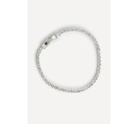 Linzi Women's Wedlock Silver Crystal Thin Tennis Bracelet
