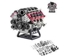 LinZong Cison V8 Engine Kit, Cison V8 Engine Model Kit That Runs, Real Working Mini V8 Engine For Capra Vs4-10, Engine Model Kit For Adults