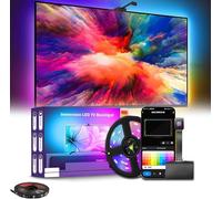 LinZong Glowsync HD - Smart LED TV Backlight Strip with Real-Time Screen Sync, LED Strip Lights Sync Color Changing to Game & Music, with App and Remote Control, USB Powered (for 65-75 inch TVs)