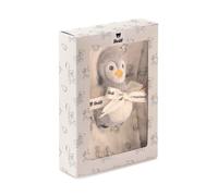 Lio Penguin Grip Toy With Rattle and Burp Cloth Gift Set
