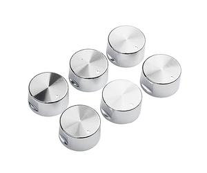 Lioaeust 6PCS Universal Control Switch Knobs, Aluminum Alloy Round Knob, Kitchen Accessories Handles Gas Hob Knobs Universal Hob Knobs for Kitchen Stoves, Gas Stoves, Ovens, Electric Stoves