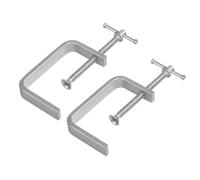 Lioaeust C-Clamp, 2PCS 50-100mm Woodworking Clamp, Non-Damaging Surface, Uniform Texture, Versatile Compatibility, Multi-Purpose Use