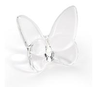 Lioaeust Crystal Butterfly Figurines,Flying Butterfly Figurine Decor Crystal Cut Glass Butterfly Ornament Statue Animal Collectible Home Ornament Decor Transparent