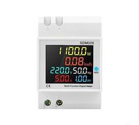 Lioaeust Digital Energy Meter,Digital Electricity Meter Rail Digital Electricity Meter Energy Meter Ac40-300v for Electricity Usage Monitor