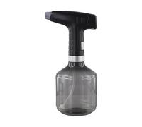Lioaeust Electric Spray Pot, 0.9L Portable Electric Spray Water Bottle, Adjustable Nozzle for Mist or Jet, USB Rechargeable Watering Can, for Indoor and Outdoor Garden Plant Care(Grey and Black)