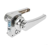 Lioaeust Handle Door Lock, Alloy Yacht Single Handle Door Lock Chrome Door Latch Handle Knob Locks for RV, Boat, Bathroom, Toilet
