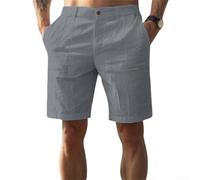Lioaeust Mens Swim Trunks Quick Dry 2 in 1 Bathing Suit with Zipper Pockets Elastic Waistband for Surfing Beach Summer Holiday S-XXXL