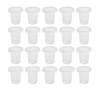 Lioaeust Net Cup Pot, 100pcs Vegetable Net Cup Slotted Mesh Soilless Culture Vegetables Pots 35 * 35mm