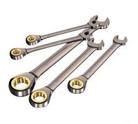 Lioaeust Ratchet Wrenches Set,8PCS Ratchet Wrench with A Ratchet Wheel Quick Labor-Saving Plum Blossom Dual-Purpose Extension Wrench