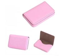 Lioaeust Trendy PU Leather Card Holder Efficiently Organize Your Credit and Business Cards in Style ( for PINK)
