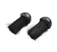 Lioaeust Wooden Fireside Companion Cleaning Brush, Replacement Round Companion Set Hearth Fireplace Brush Head Refills