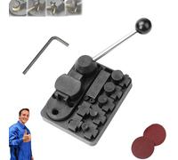 Liocwocne Metal Wire Bending Jig Set with Adjustable Dies, Metal Wire Jewelry Making Tools, Rings Bending Tools, 360-Degree Rotation Of The Axle Wheel, for DIY Rings, Metals, Jewelry Making(A)