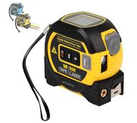 Liocwocne The Almighty Ruler, 2026 Upgrade 3 in 1 Almighty Ruler with Data Storage, Digital Tape Measure for Measuring Distance, Area, Volume, and The Pythagorean Theorem(60M Yellow)