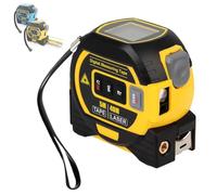 Liocwocne The Almighty Ruler, 2026 Upgrade 3 in 1 Almighty Ruler with Data Storage, Digital Tape Measure for Measuring Distance, Area, Volume, and The Pythagorean Theorem(40M Yellow)