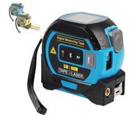 Liocwocne The Almighty Ruler, 2026 Upgrade 3 in 1 Almighty Ruler with Data Storage, Digital Tape Measure for Measuring Distance, Area, Volume, and The Pythagorean Theorem(60M Blue)