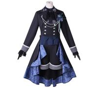 LIOEUE Ciel Phantomhive Complete Cosplay Set with Wig | Gothic Victorian Earl Suit & Accessories, Unisex for Halloween & Comic Con-服装||XL