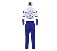 LIOEUE For Halloween & Comic Con | Johnny Joestar Cosplay Full Set with Hat and Arm Guards, Steel Ball Run Anime Outfit for Men-Clothes||L