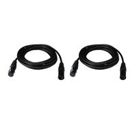 Lioggyet 2X Stage Light Cable,DJ XLR Cable,3-Pin Female XLR to 5-Pin Male XLR Turnaround Connection for Moving Head